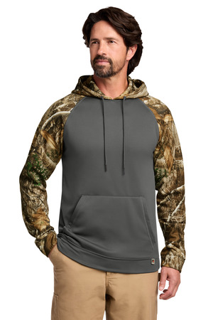 Russell Outdoors Realtree Performance Colorblock Pullover Hoodie RU451 Magnet/ Realtree Edge