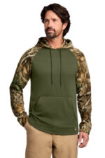 Russell Outdoors Realtree Performance Colorblock Pullover Hoodie RU451 Olive Drab Green/ Realtree Edge