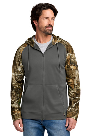 Russell Outdoors Realtree Performance Colorblock Full-Zip Hoodie RU452 Magnet/ Realtree Edge