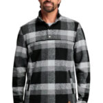 Russell Outdoors Basin Snap Pullover RU551 RU551 Deep Black Plaid