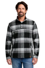 Russell Outdoors Basin Snap Pullover RU551 RU551 Deep Black Plaid