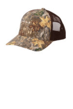 Russell Outdoors Camo Snapback Trucker Cap RU900 Realtree Edge/ Brown