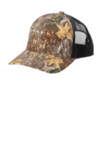 Russell Outdoors Camo Snapback Trucker Cap RU900 Realtree Edge/ Deep Black
