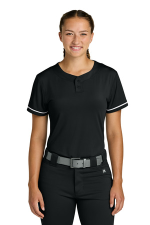 Richardson Women's Select 2-Button Softball Jersey RW7220 Black
