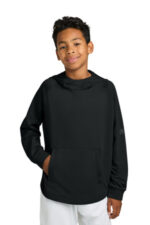 Richardson Youth Charge Performance Fleece Long Sleeve Hoodie RY7200LSH Black