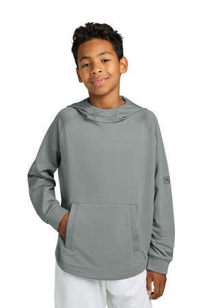 Richardson Youth Charge Performance Fleece Long Sleeve Hoodie RY7200LSH Grey