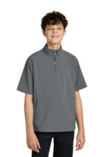 Richardson Youth Barrage Wind Shirt RY7400SSQ Charcoal