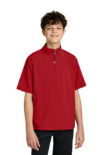 Richardson Youth Barrage Wind Shirt RY7400SSQ Red