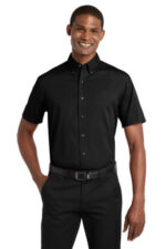 Port Authority Short Sleeve Twill Shirt. S500T Black
