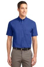 Port Authority Short Sleeve Easy Care Shirt. S508 Royal/ Classic Navy