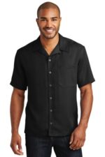 Port Authority Easy Care Camp Shirt. S535 Black