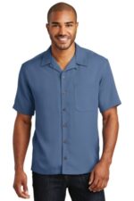 Port Authority Easy Care Camp Shirt. S535 Blue