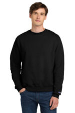 Champion Powerblend Crewneck Sweatshirt. S6000 Black