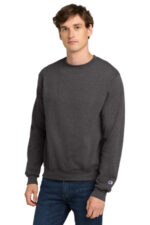 Champion Powerblend Crewneck Sweatshirt. S6000 Charcoal Heather