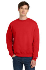 Champion Powerblend Crewneck Sweatshirt. S6000 Scarlet