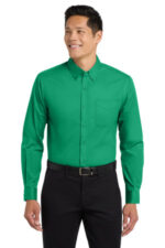 Port Authority Extended Size Long Sleeve Easy Care Shirt S608ES Court Green