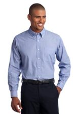 Port Authority Crosshatch Easy Care Shirt. S640 Chambray Blue