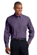 Port Authority Crosshatch Easy Care Shirt. S640 Grape Harvest
