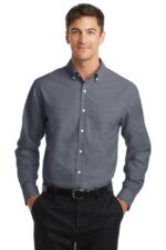 Port Authority SuperPro Oxford Shirt. S658 Black