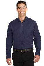Port Authority SuperPro Twill Shirt. S663 True Navy