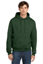 Champion Powerblend Pullover Hoodie. S700 Dark Green