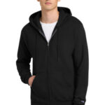 Champion Powerblend Full-Zip Hoodie. S800 Black