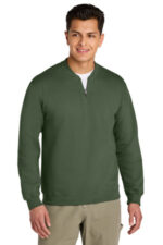 Gildan Softstyle Midweight Fleece 1/4-Zip SF008 Military Green