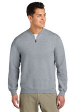 Gildan Softstyle Midweight Fleece 1/4-Zip SF008 Ring Spun Sport Grey
