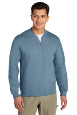 Gildan Softstyle Midweight Fleece 1/4-Zip SF008 Stone Blue