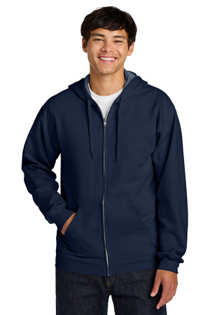 Gildan Softstyle Midweight Fleece Full-Zip Hooded Sweatshirt SF600 Navy