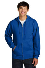 Gildan Softstyle Midweight Fleece Full-Zip Hooded Sweatshirt SF600 Royal