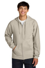 Gildan Softstyle Midweight Fleece Full-Zip Hooded Sweatshirt SF600 Sand