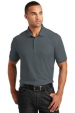 Port Authority Tall Core Classic Pique Polo. TLK100 Graphite