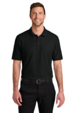Port Authority Tall Wearever Signature Pique Polo TLK200 Deep Black