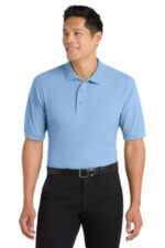 Port Authority Tall Silk Touch Polo. TLK500 Light Blue