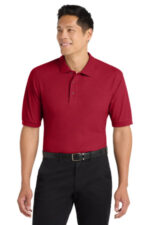 Port Authority Tall Silk Touch Polo. TLK500 Red
