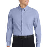 Port Authority Tall Crosshatch Easy Care Shirt. TLS640 Chambray Blue