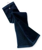 Port Authority Grommeted Tri-Fold Golf Towel. TW50 Navy