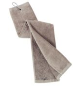 Port Authority Grommeted Tri-Fold Golf Towel. TW50 Khaki