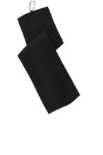 Port Authority Waffle Microfiber Golf Towel. TW60 Black