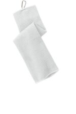 Port Authority Waffle Microfiber Golf Towel. TW60 White