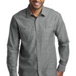 Port Authority Slub Chambray Shirt. W380 Grey