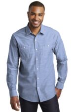 Port Authority Slub Chambray Shirt. W380 Light Blue