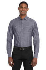 Port Authority Slub Chambray Shirt. W380 True Navy