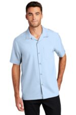 Port Authority Short Sleeve Performance Staff Shirt W400 Cloud Blue