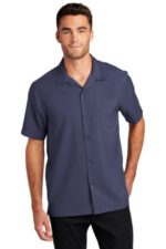 Port Authority Short Sleeve Performance Staff Shirt W400 True Navy
