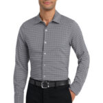 Port Authority City Stretch Shirt W680 Graphite/ White