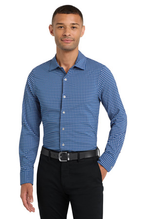 Port Authority City Stretch Shirt W680 True Blue/ White