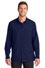 Port Authority Long Sleeve UV Daybreak Shirt W960 True Navy