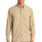 Port Authority Long Sleeve UV Daybreak Shirt W960 Oat